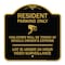 Signmission Reserved Parking Resident Parking Only Violators Will Be Towed at Owners Expense Lot, BG-1818-23035 A-DES-BG-1818-23035 - alternate 1